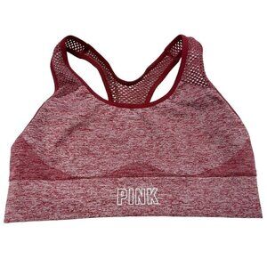 PINK VS Seamless Lightly Lined Sports Bra In Merlot Night Women's S Activewear